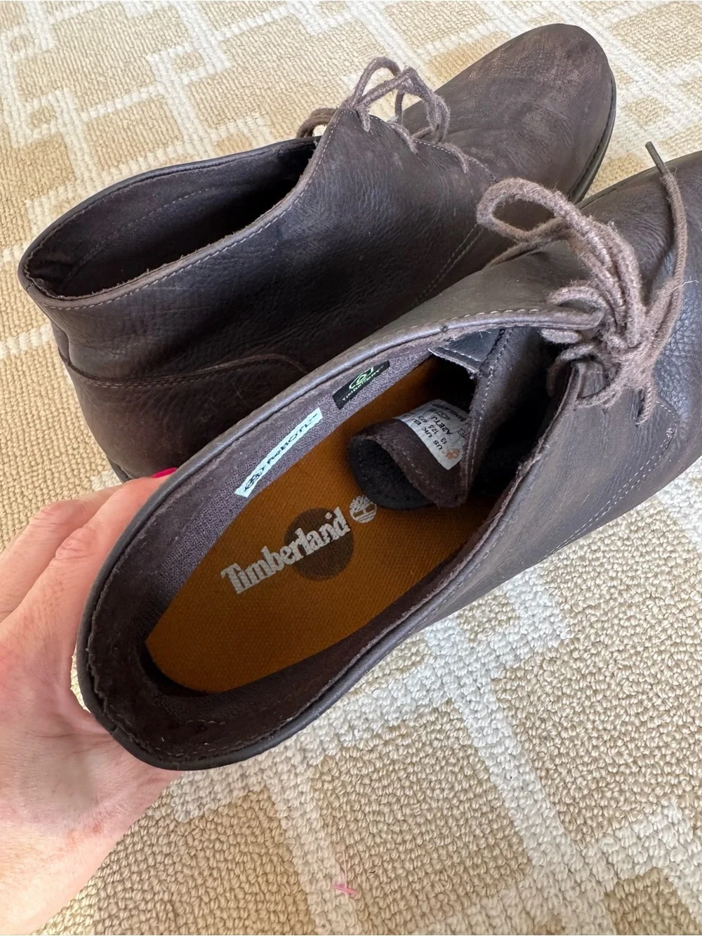 Timberland Stormbucks Waterproof Chukka Boots Brown Leather Mens 13
